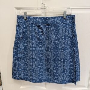 Ripskirt Hawaii Navy Blue Geometric A-Line Skirt